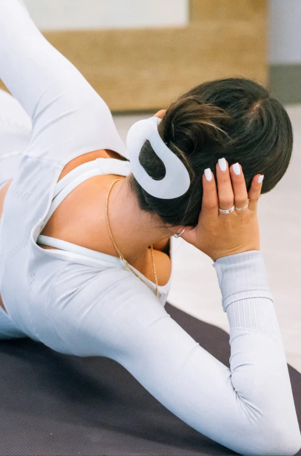 Teleties Large Flat Round Hair Clip