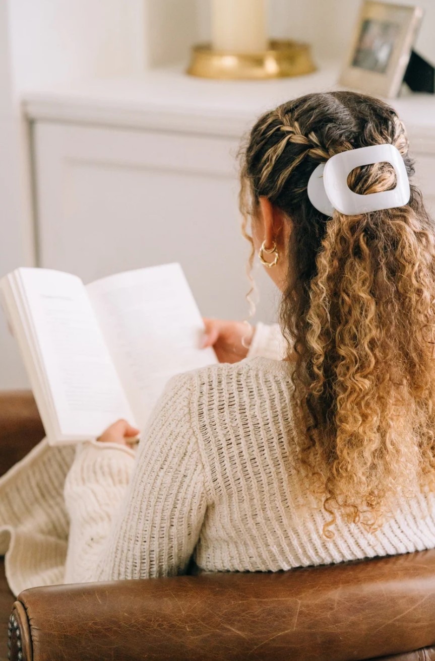 Teleties Medium Flat Round Hair Clip