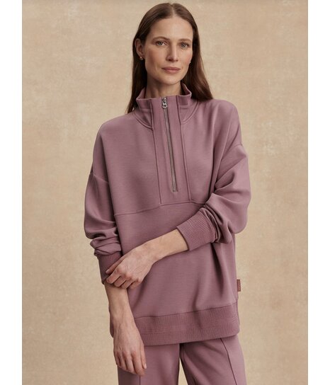 Varley Molly Half Zip Longline Sweat | Red's Threads - Red's Threads