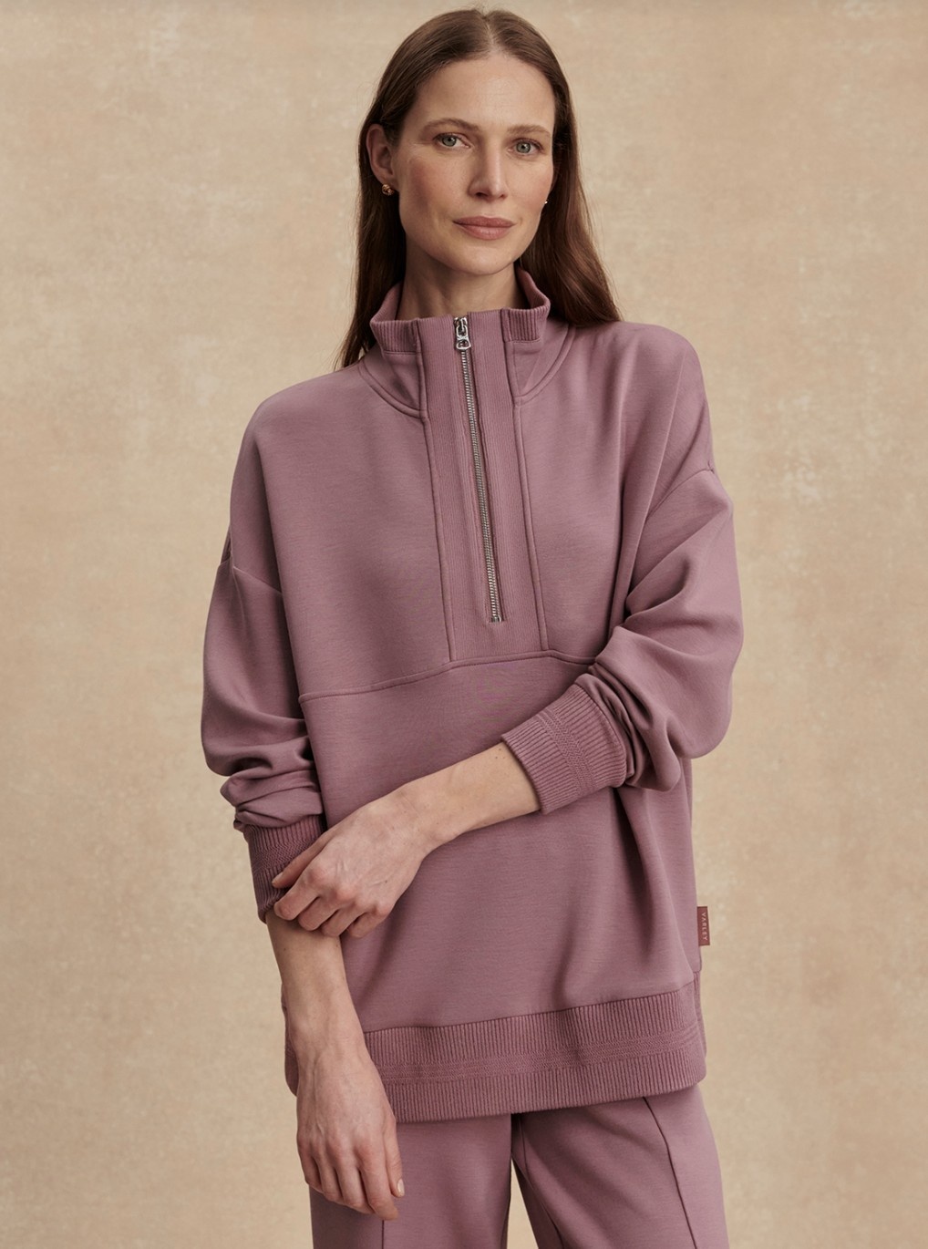Varley Molly Half Zip Longline Sweat