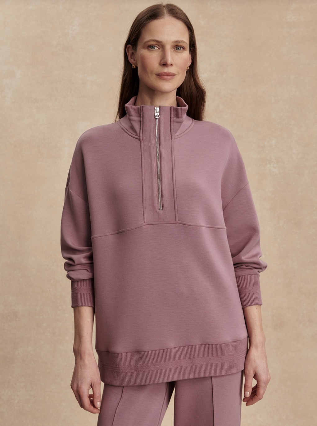 Varley Molly Half Zip Longline Sweat