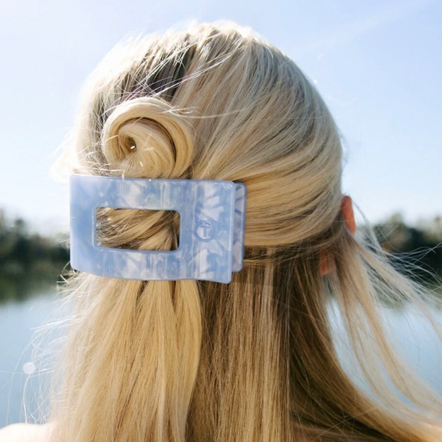 Teleties Medium Flat Rectangle Hair Clip