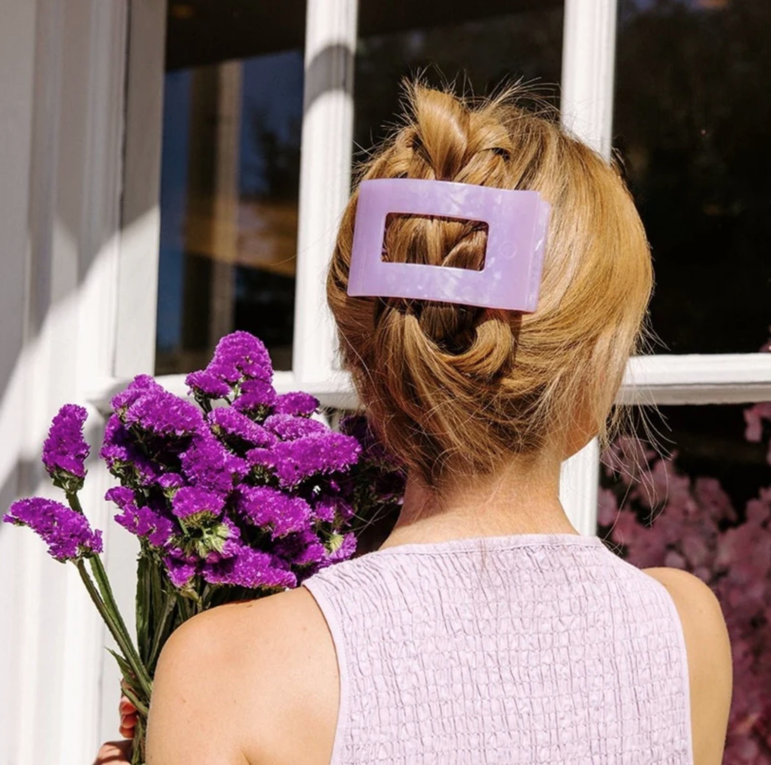 Teleties Large Flat Rectangle Hair Clip