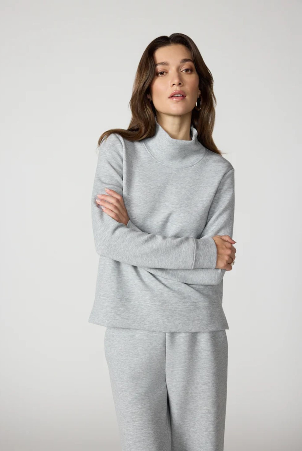 MPG Dreamweave Mock Neck Sweatshirt