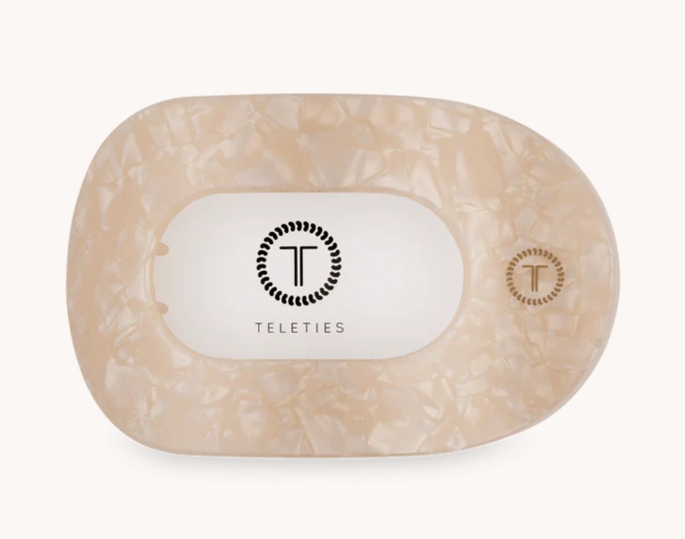 Teleties Small Flat Round Hair Clip