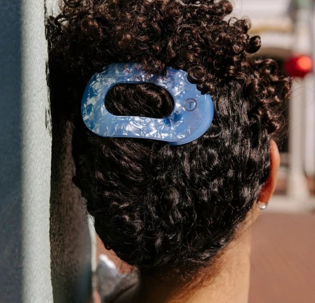 Teleties Large Flat Round Hair Clip