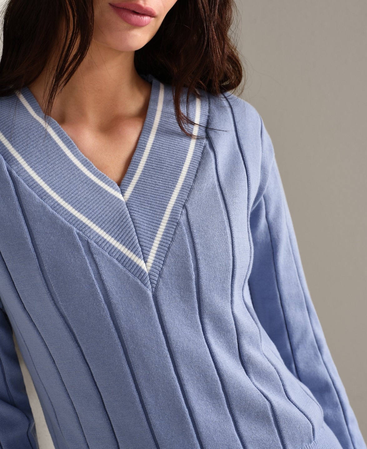 Rhone Varsity Cable Knit Sweater