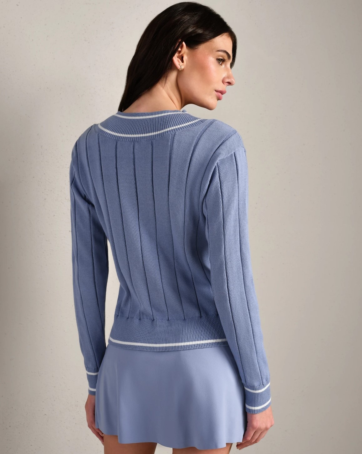 Rhone Varsity Cable Knit Sweater