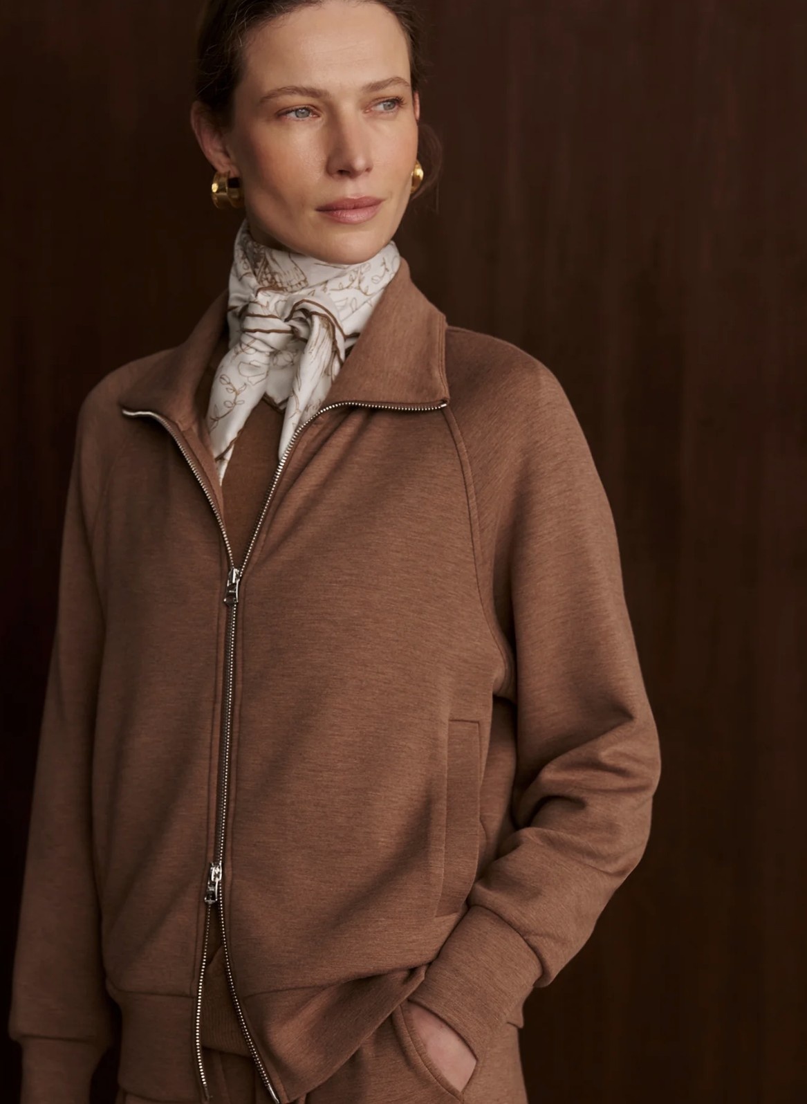 Varley Tyde Zip Through Sweat