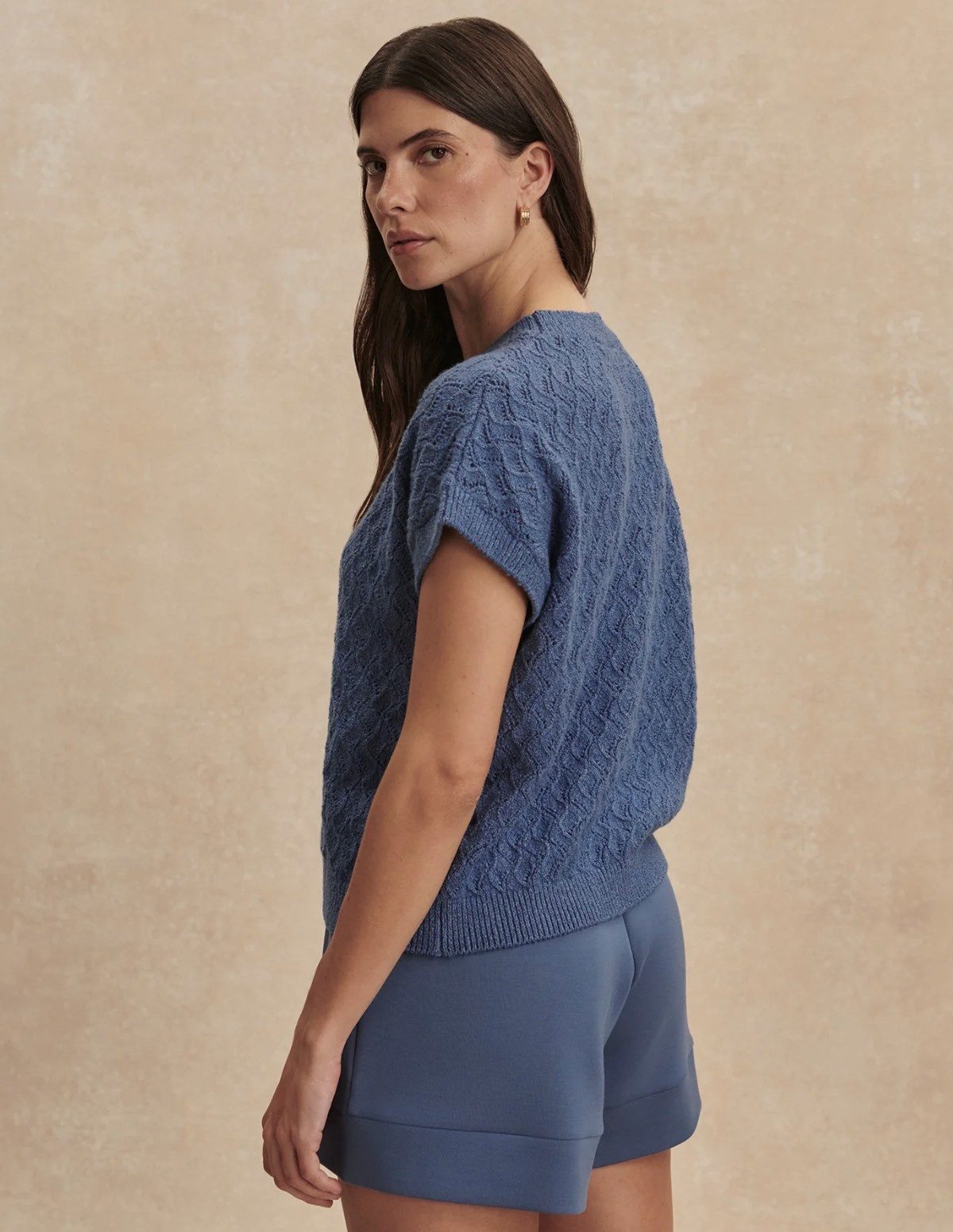 Varley Manae Pointelle Knit Top