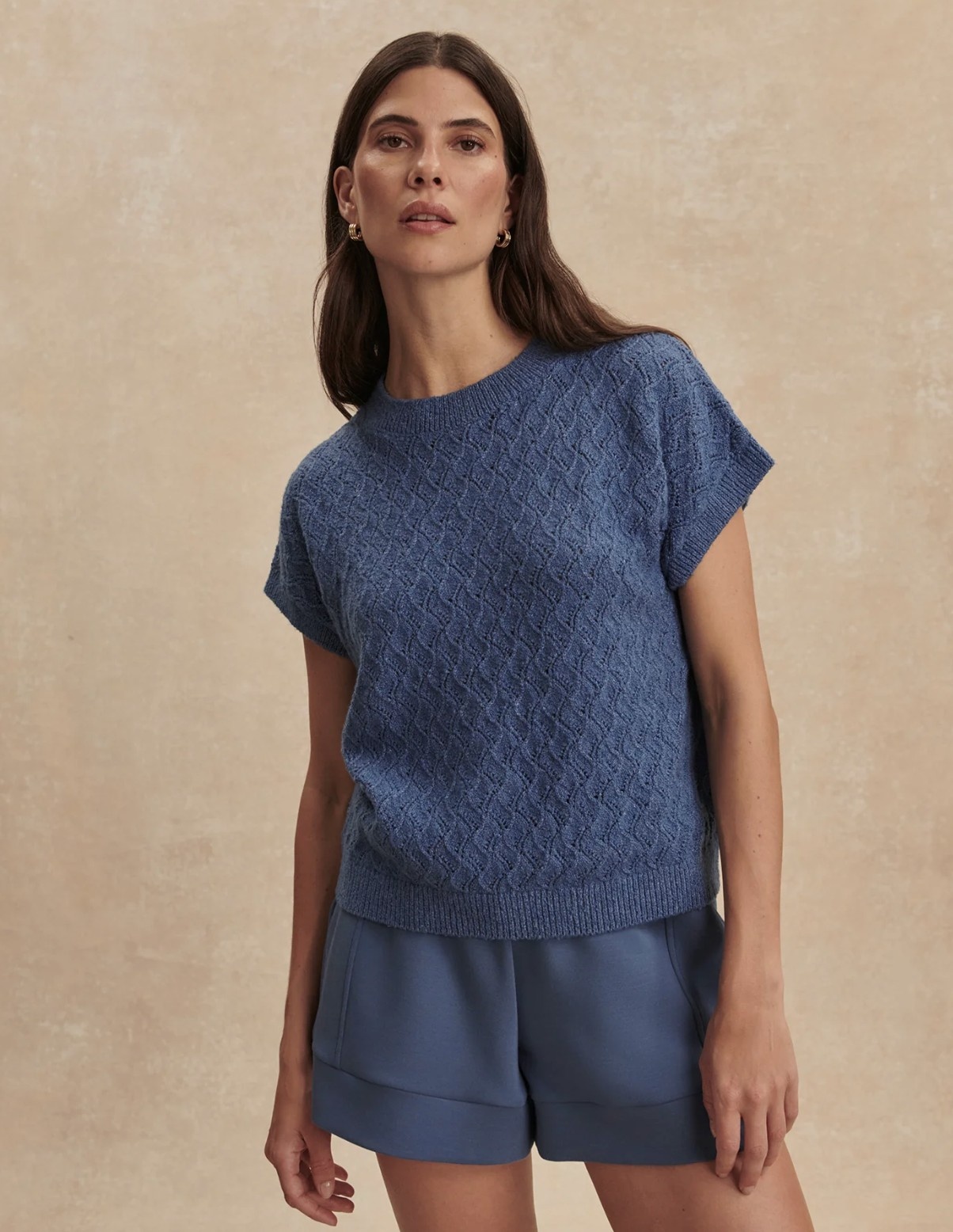 Varley Manae Pointelle Knit Top