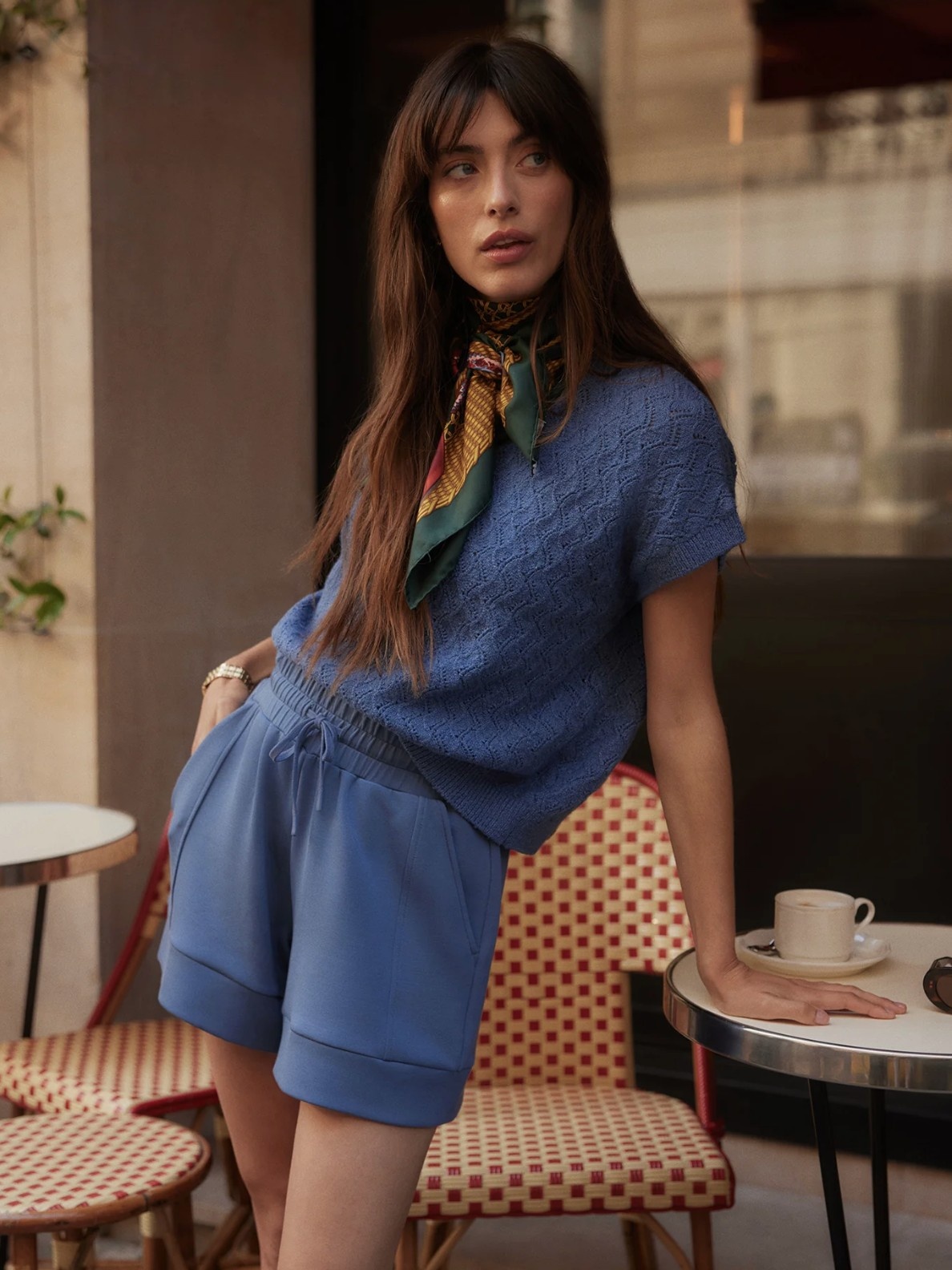 Varley Manae Pointelle Knit Top