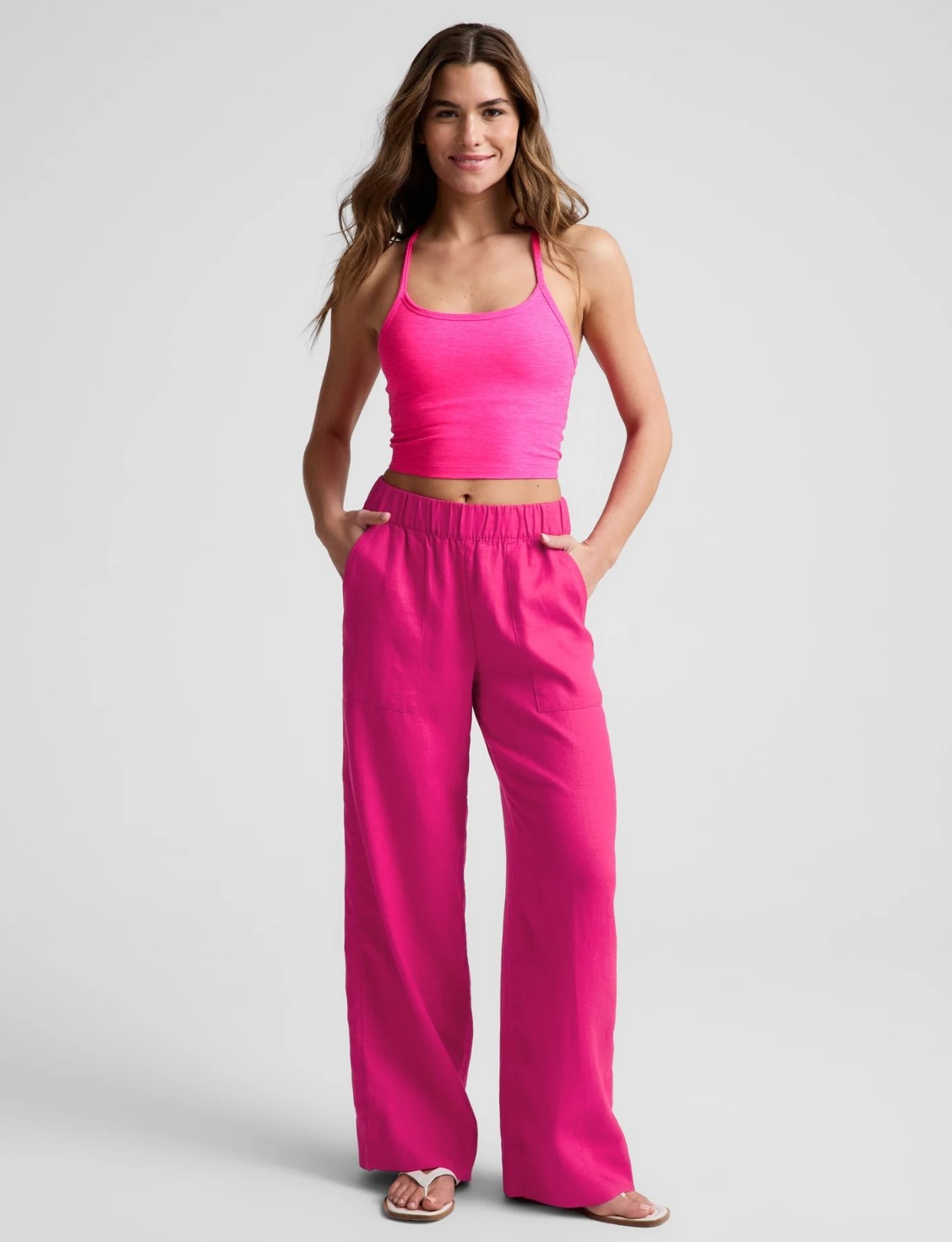 Beyond Yoga Softwash Linen Easy Wideleg