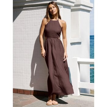 Beyond Yoga Softwash Linen Halter Dress