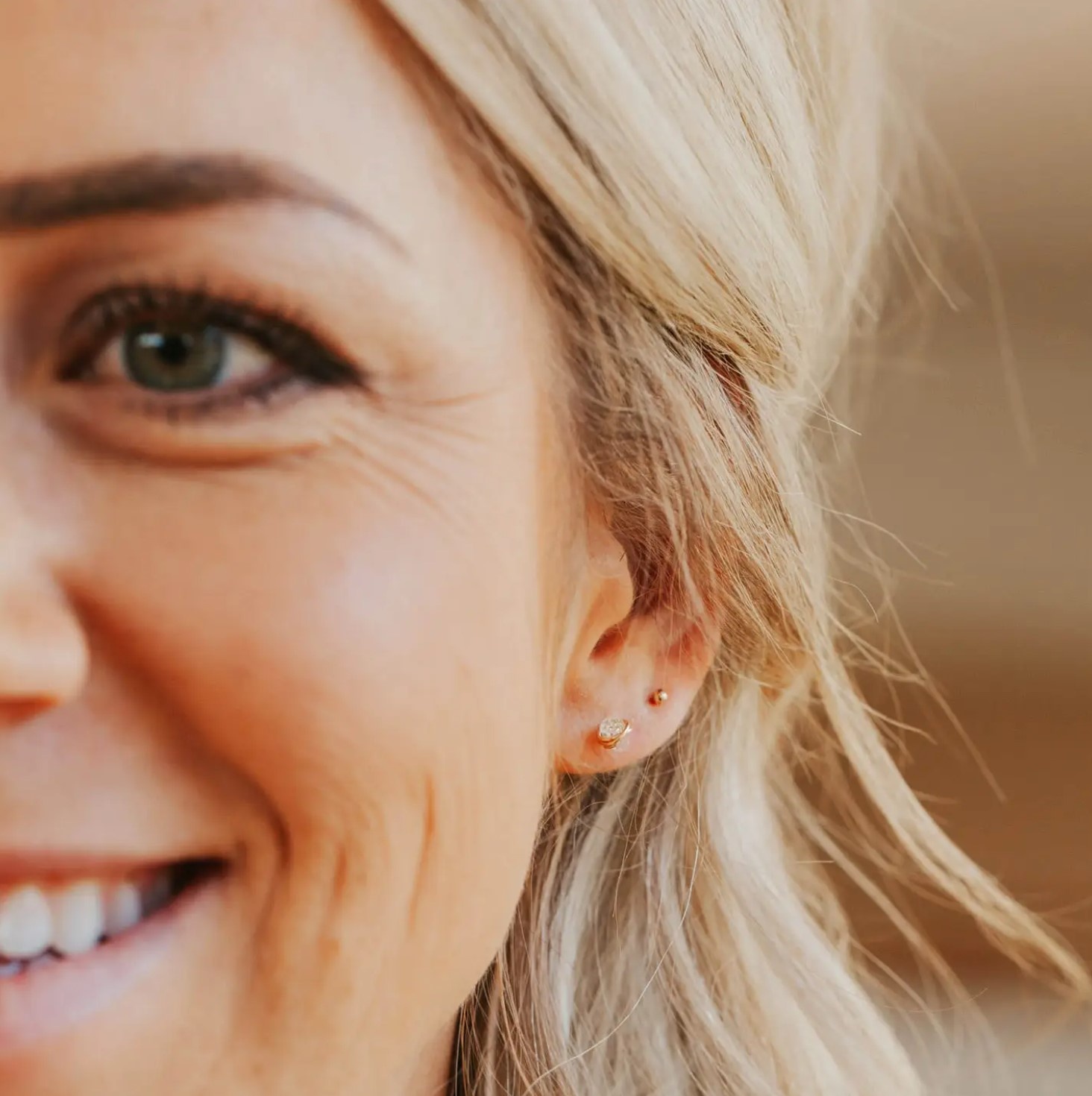 Hello Adorn Herkimer Diamond Studs