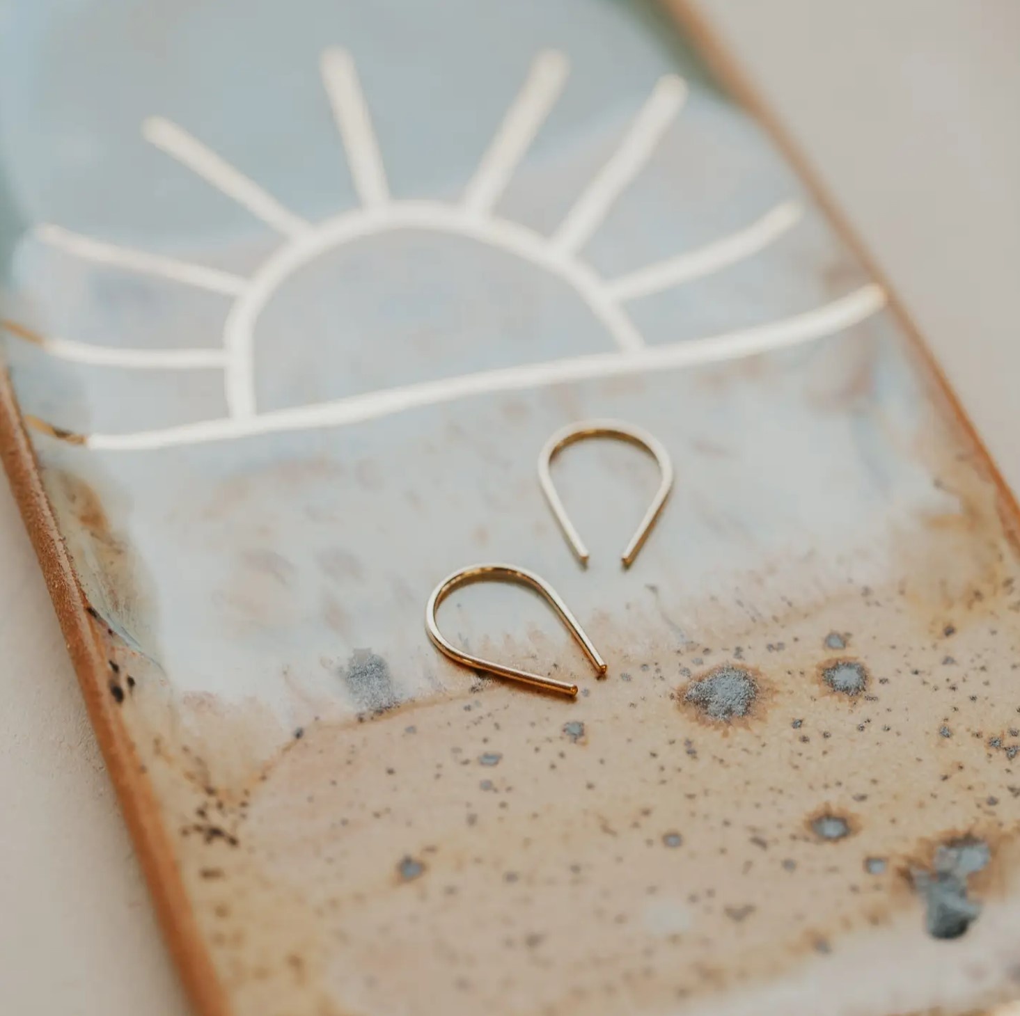 Hello Adorn Tiny Horseshoe Earrings