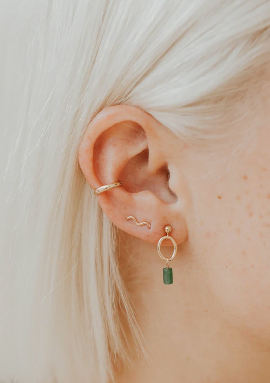 Hello Adorn Tiny Wave Ear Climbers
