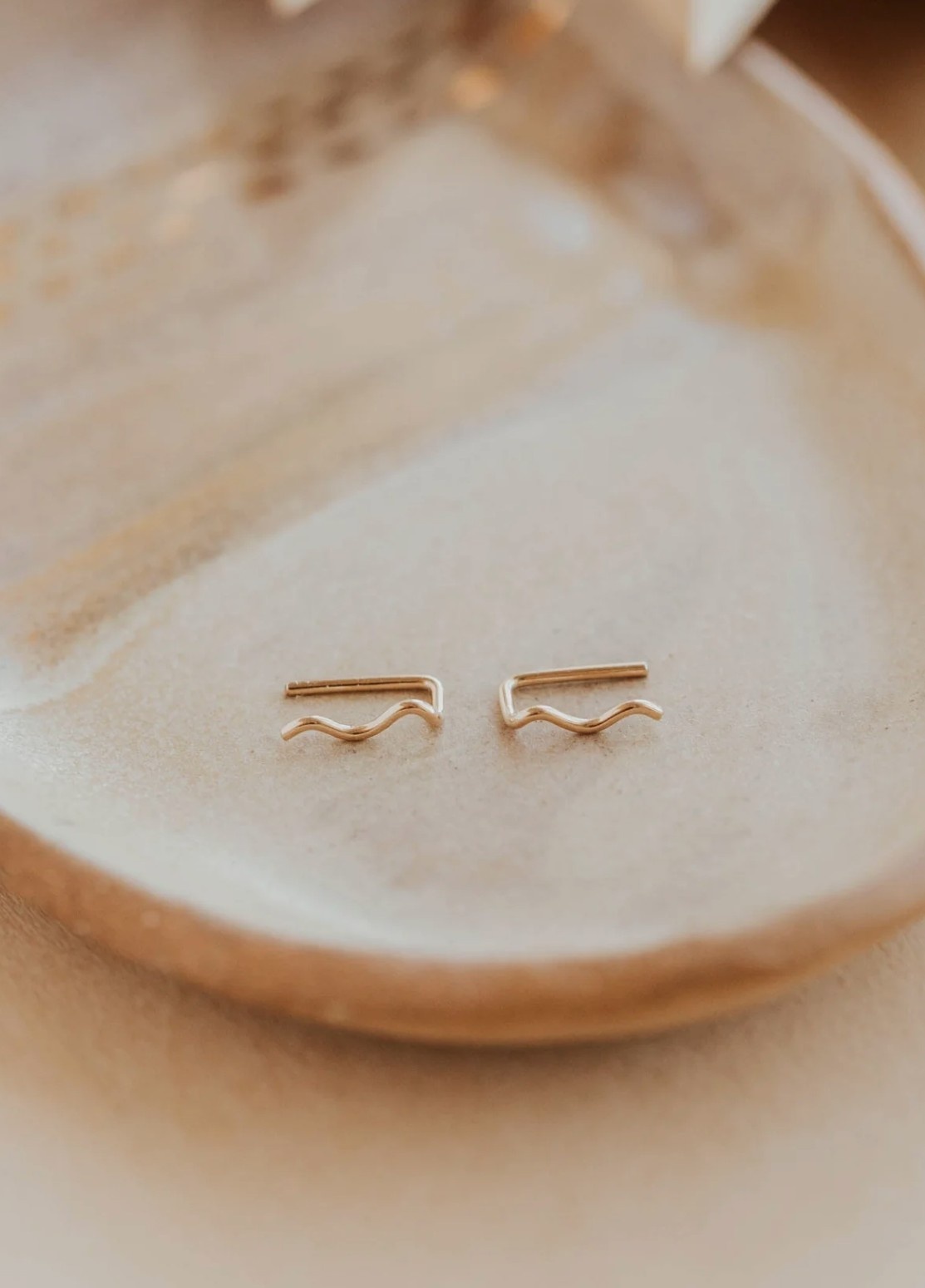 Hello Adorn Tiny Wave Ear Climbers