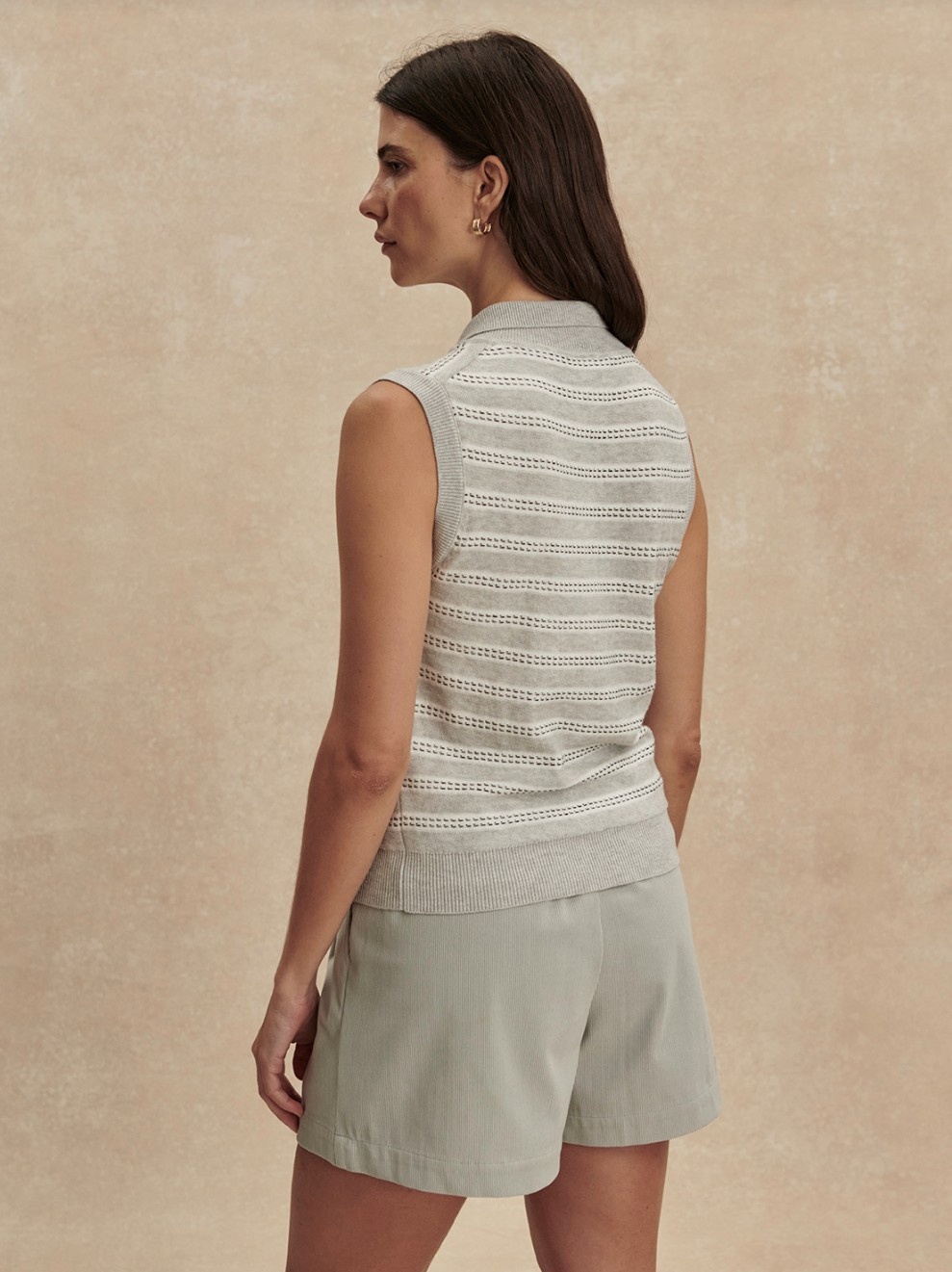 Varley Dannah Stripe Knit Top