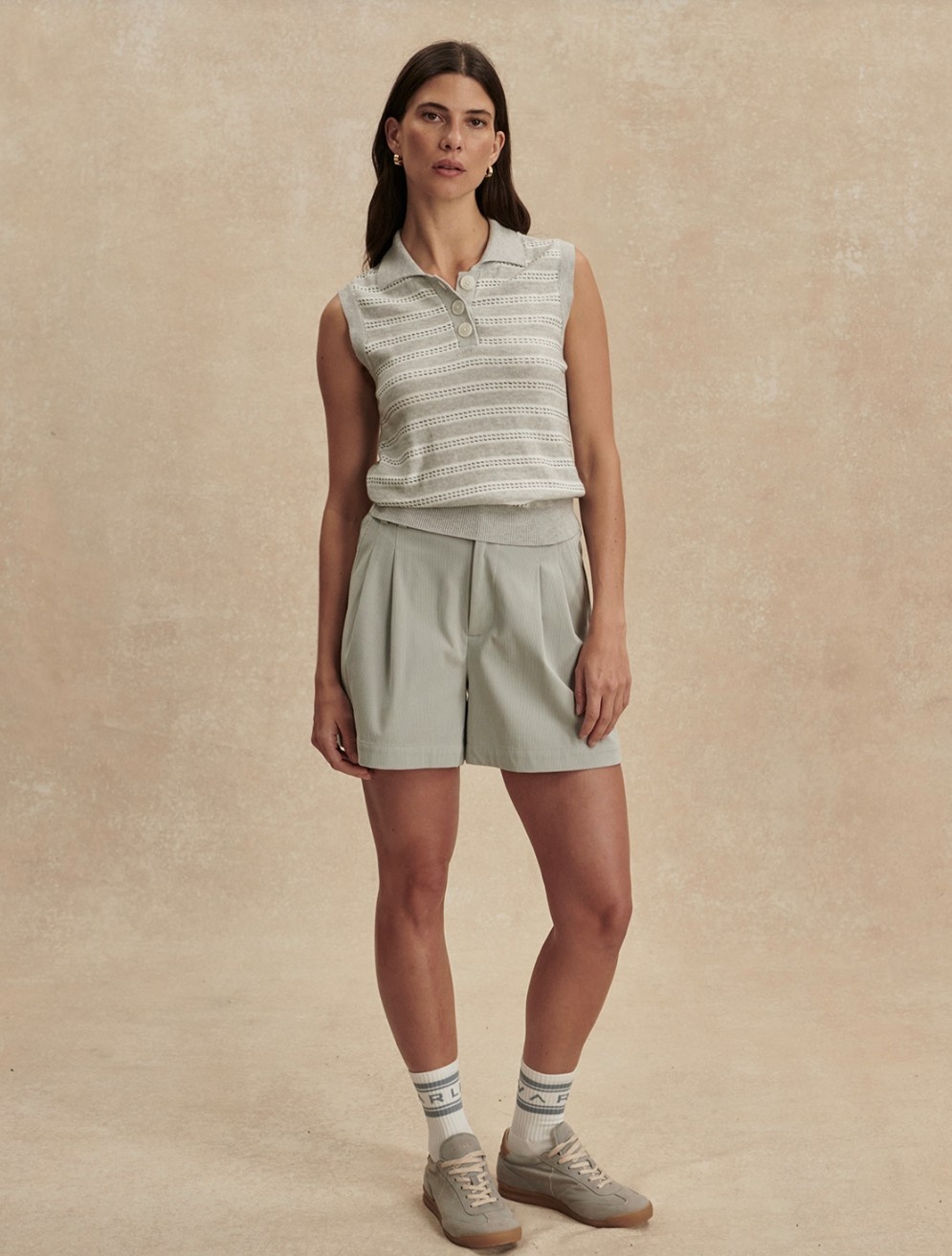 Varley Dannah Stripe Knit Top