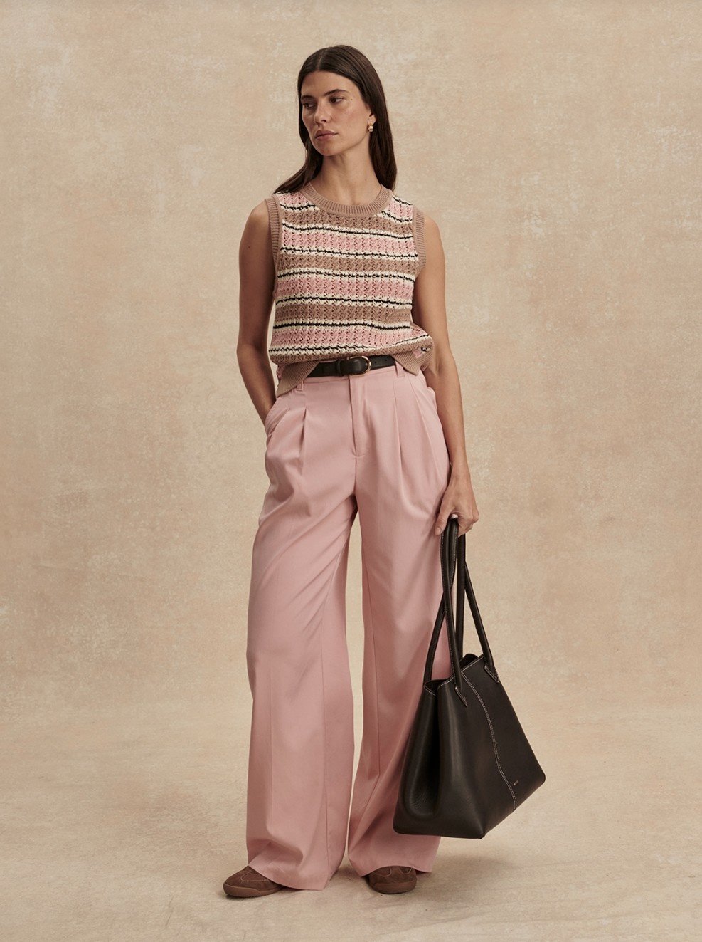 Varley Deeley Stripe Stitch Tank