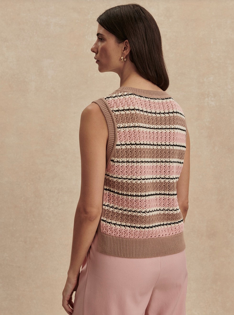 Varley Deeley Stripe Stitch Tank