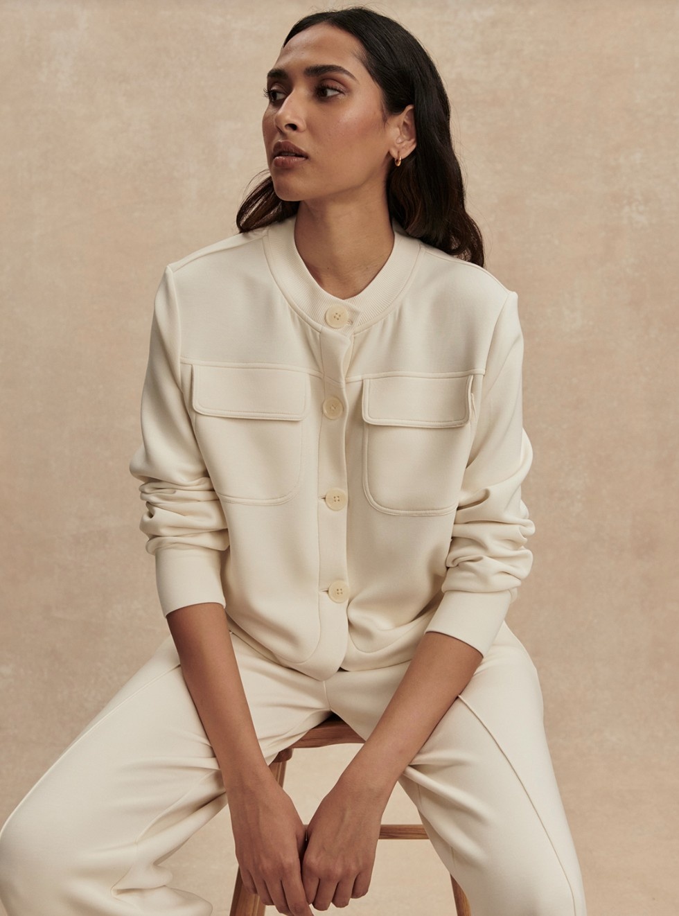 Varley Hartwell Button Through Sweat