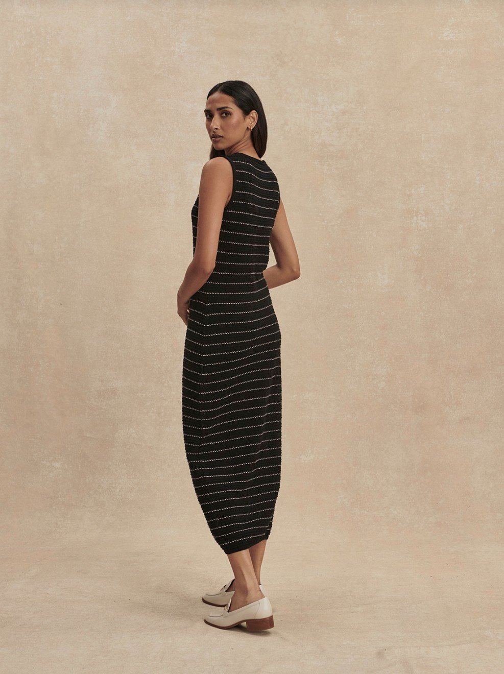 Varley Beesley Stitch Knit Midi Dress