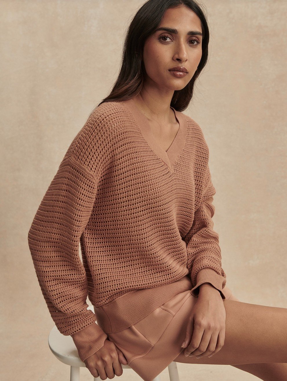 Varley Gaia V-Neck Sweater