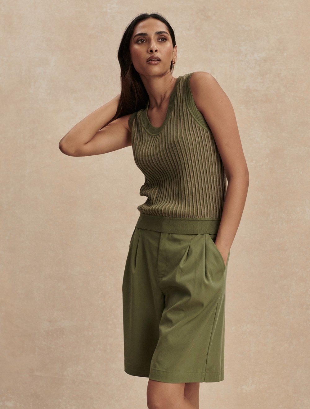 Varley Aldcroft Stitch Knit Tank