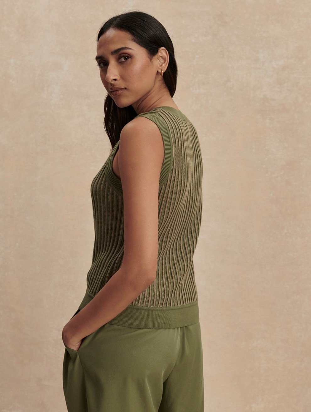 Varley Aldcroft Stitch Knit Tank