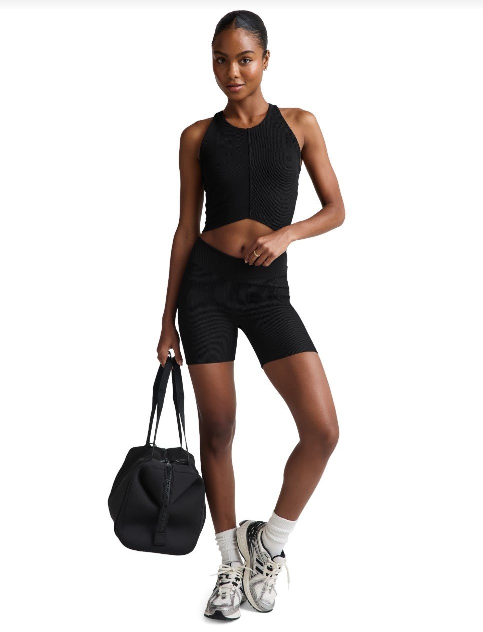 Beyond Yoga Impulse Ribbed High Neck Tank