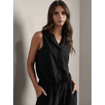 Rhone Mirage Sleeveless Notch Collar Blouse