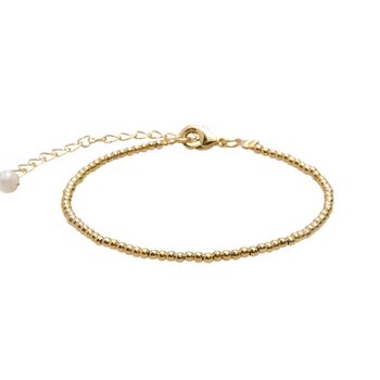 Lotus & Luna Gold Bead 2mm Bracelet