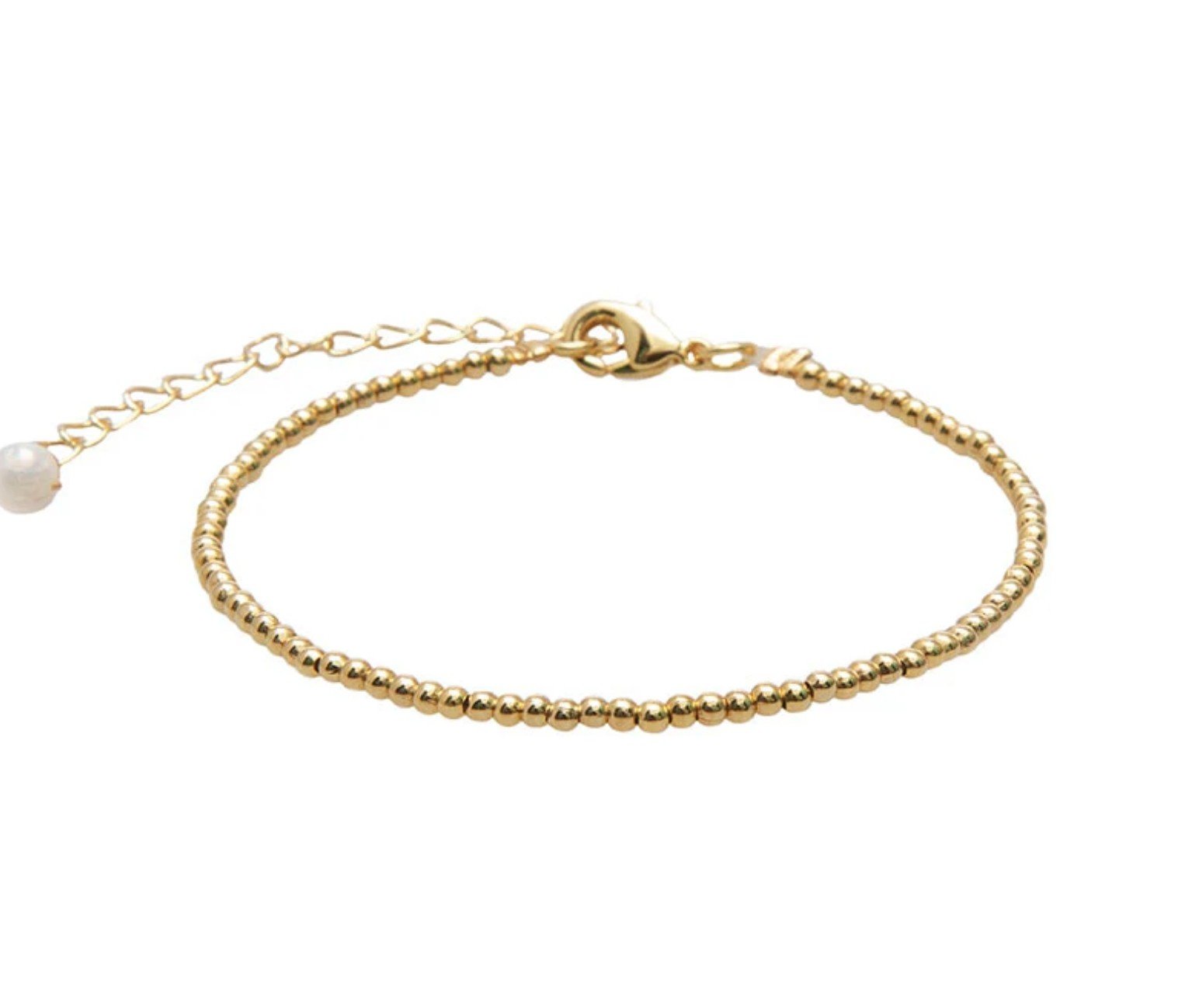 Lotus & Luna Gold Bead 2mm Bracelet