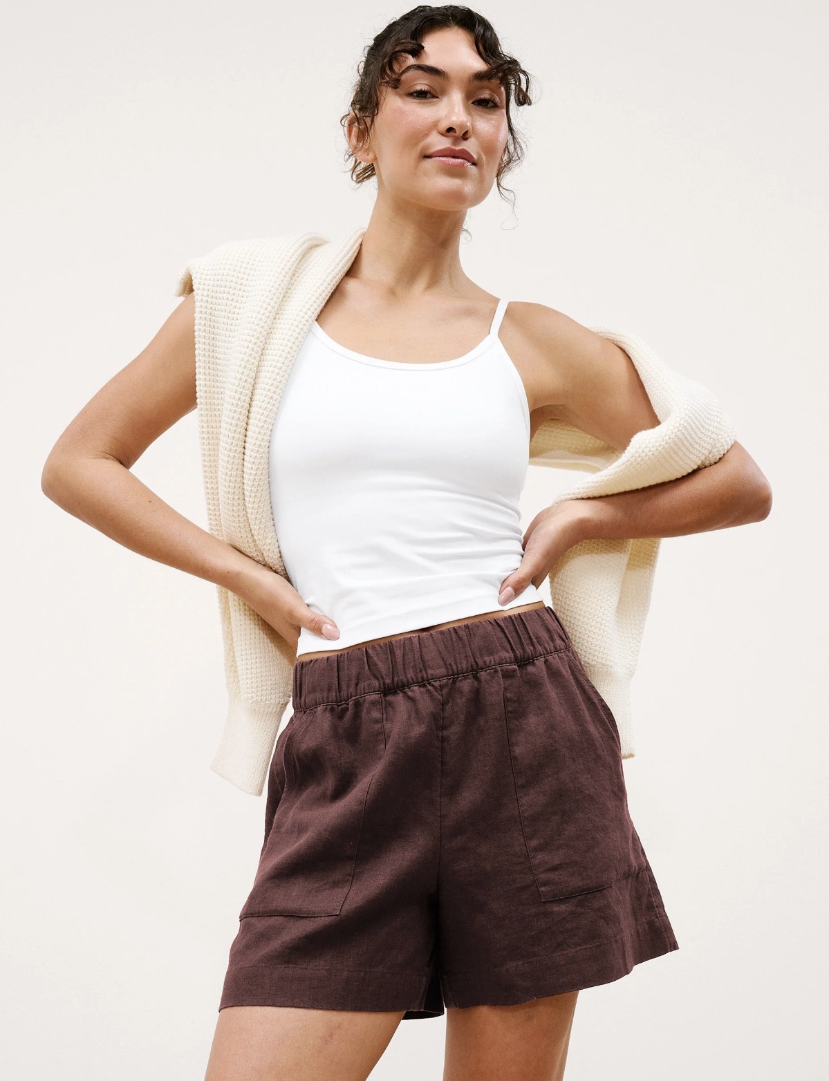 Beyond Yoga Softwash Linen Easy Short