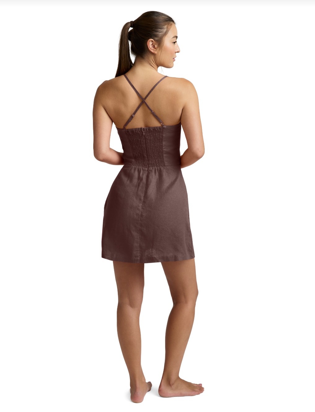 Beyond Yoga Softwash Linen Seaside Mini Dress