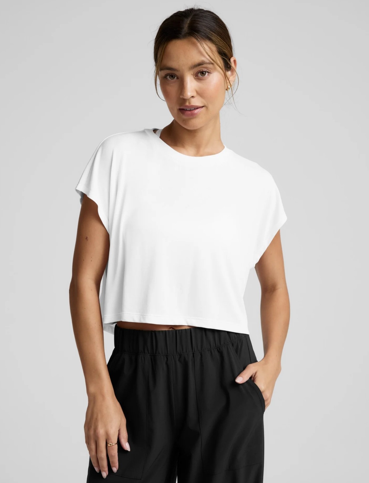 Beyond Yoga Studio Luxe Cropped Tee