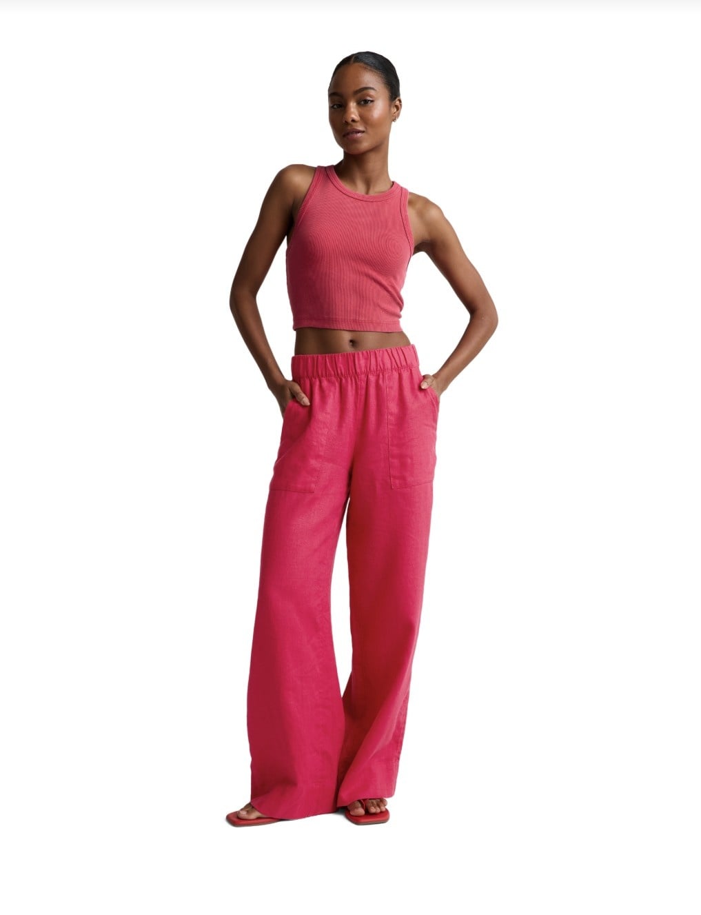 Beyond Yoga Softwash Easy Linen Wideleg