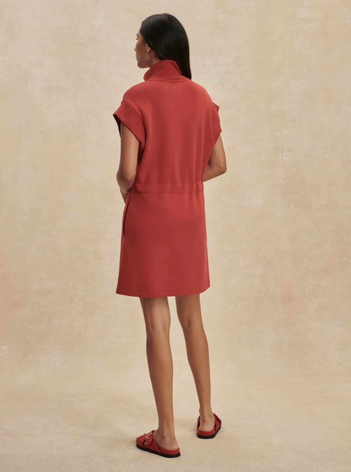 Varley Avaya Half Zip Dress