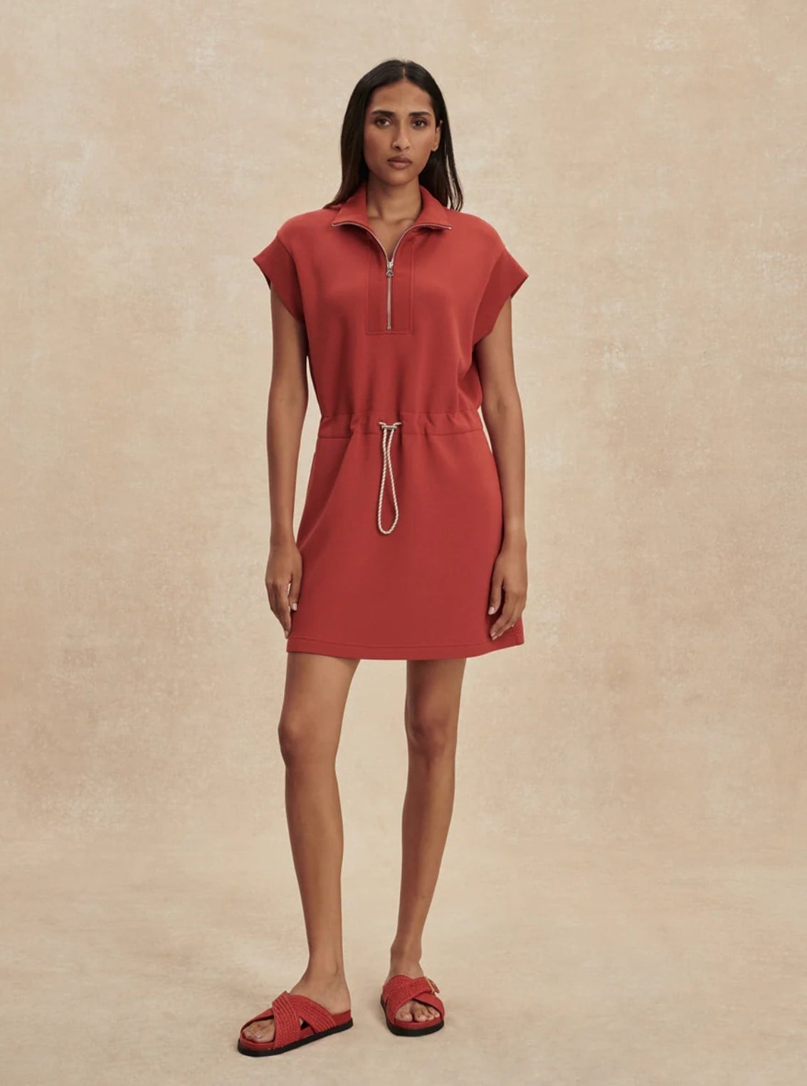 Varley Avaya Half Zip Dress