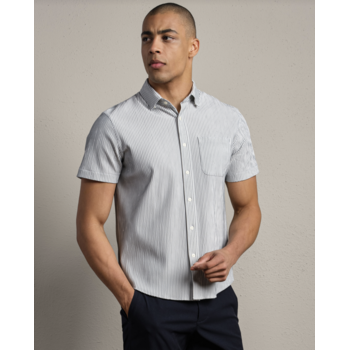 Rhone Commuter Seersucker Short Sleeve Shirt