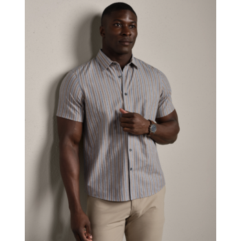 Rhone Brezza Linen Blend Short Sleeve Shirt