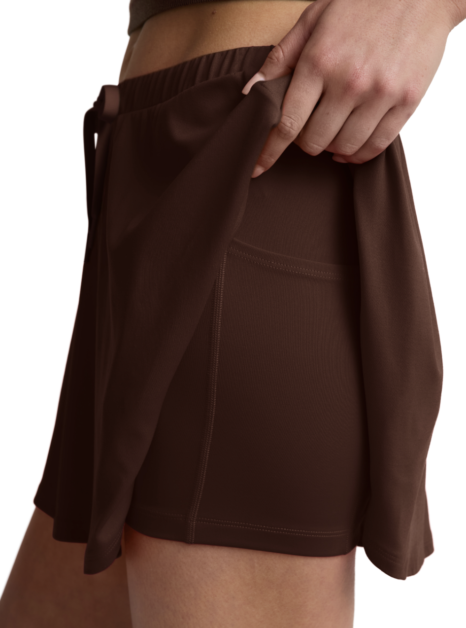 Beyond Yoga Sport Active Drawcord Mini Skirt