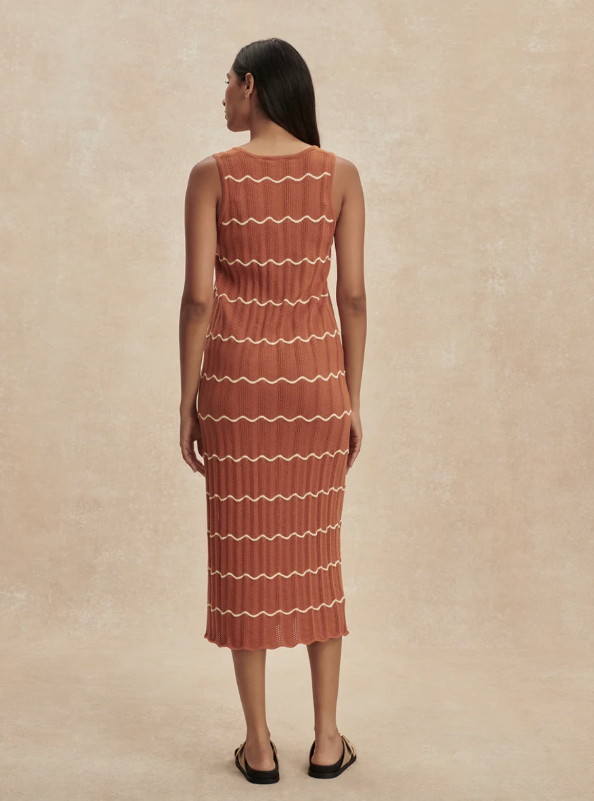 Varley Yuna Scallop Knit Dress