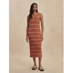 Varley Yuna Scallop Knit Dress