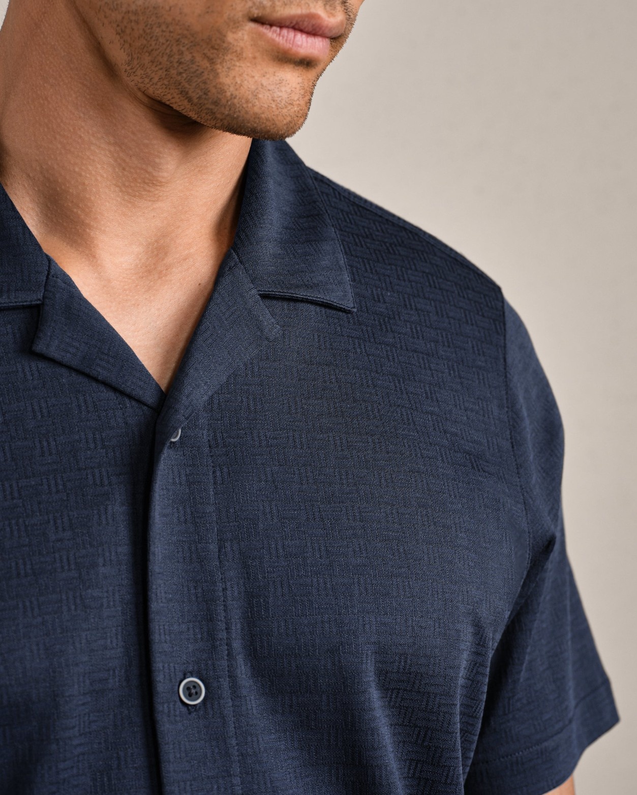 Rhone Palms Camp Collar Shirt