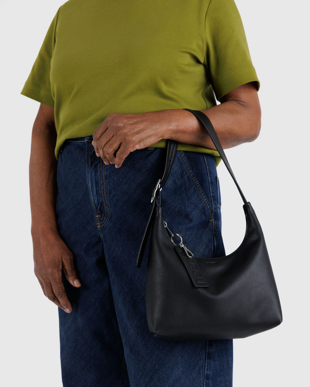 Baggu Mini Recycled Leather Shoulder Bag