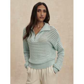 Varley Emeri Half Zip Knit Sweater