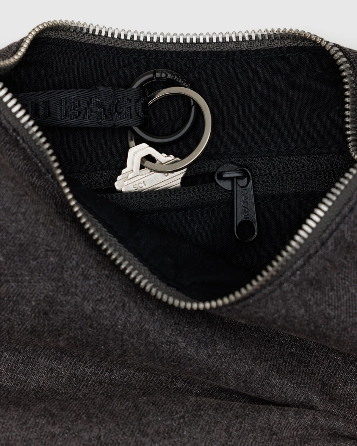 Baggu Small Denim Crescent Bag